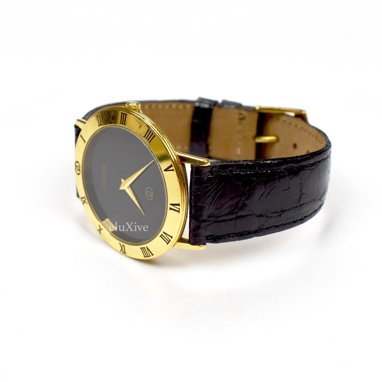 Gucci - 3001M Gold Black Dial Watch
