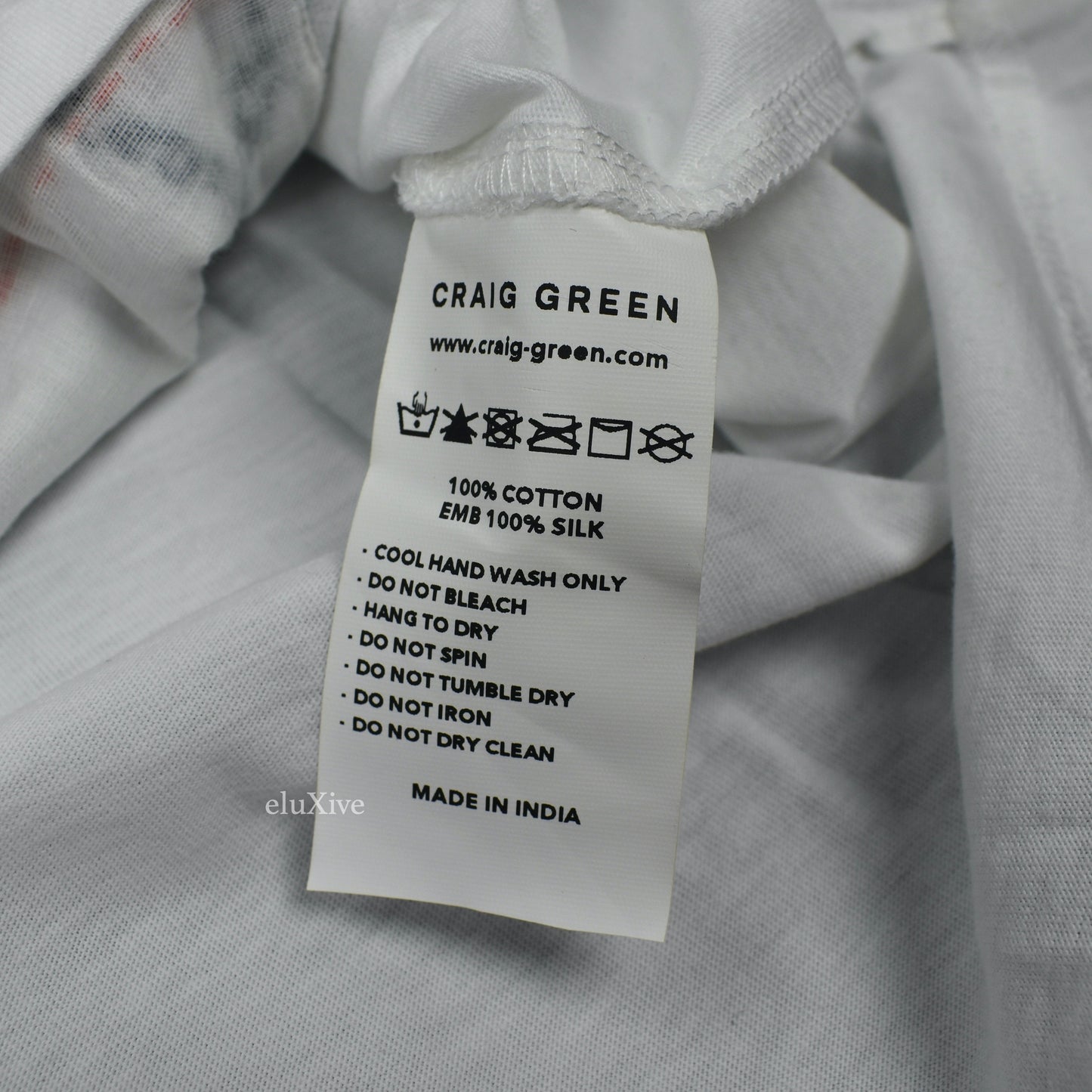 Craig Green - White Hand Embroidered T-Shirt