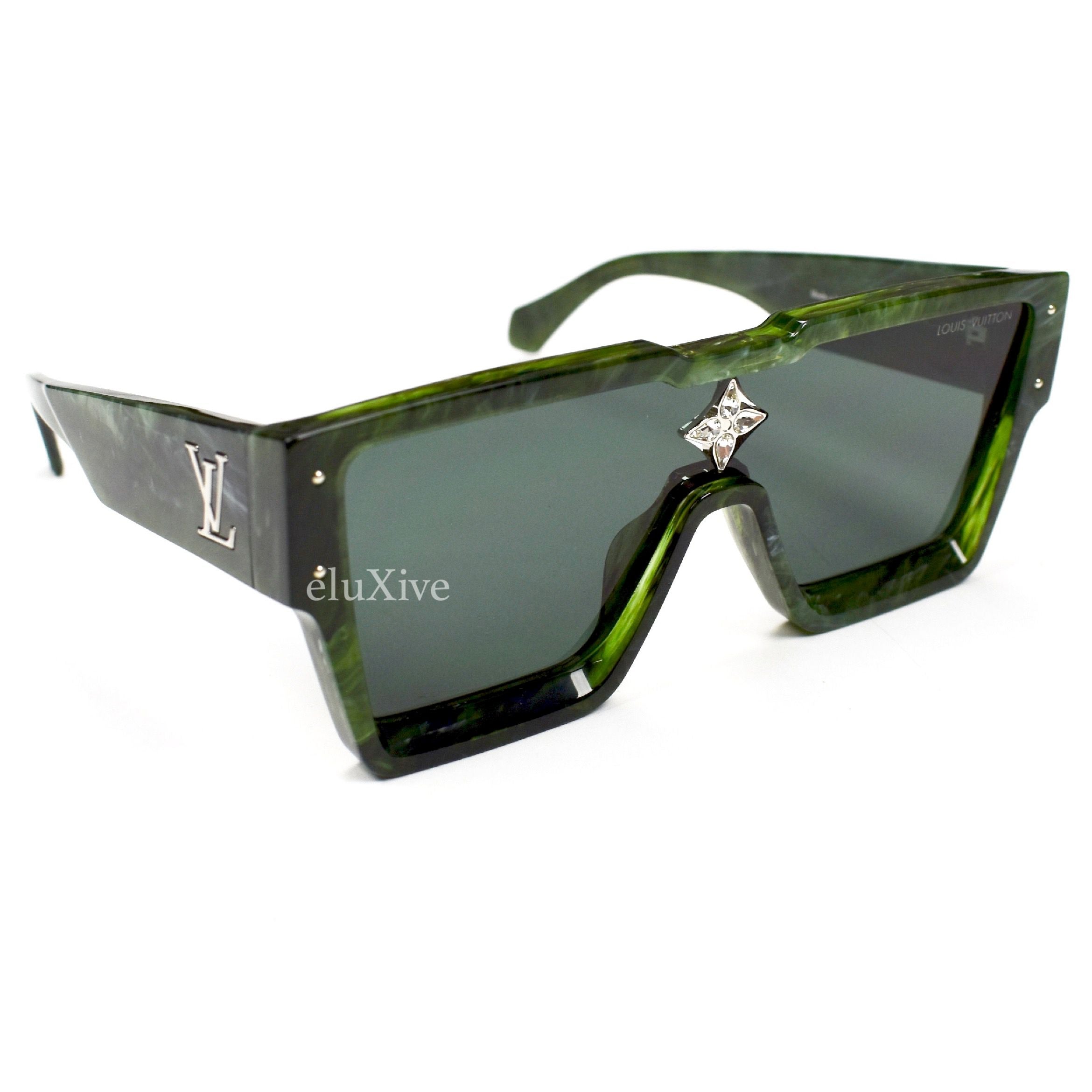 Louis Vuitton - Green Marble Cyclone Sunglasses – eluXive