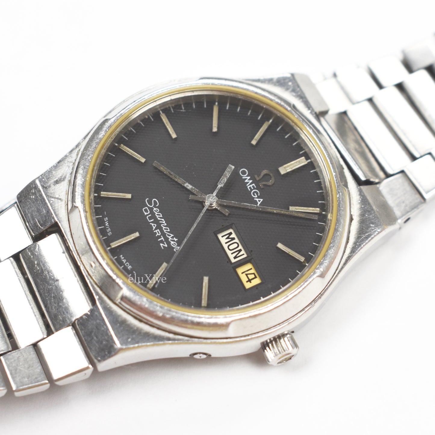 Omega - Seamaster Day Date Watch (Gray Waffle Dial)