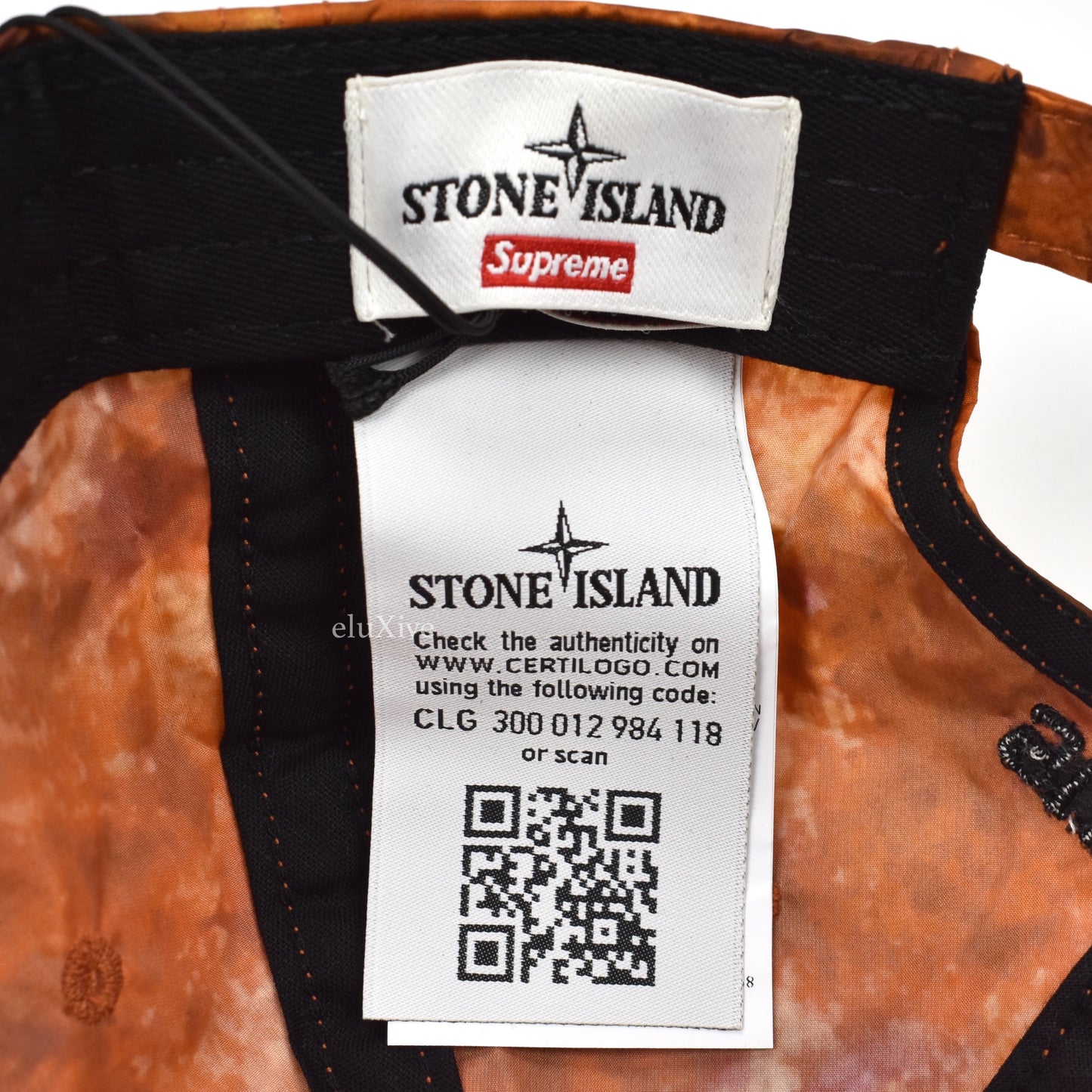 Supreme x Stone Island - Logo Patch Nylon Hat (Coral)