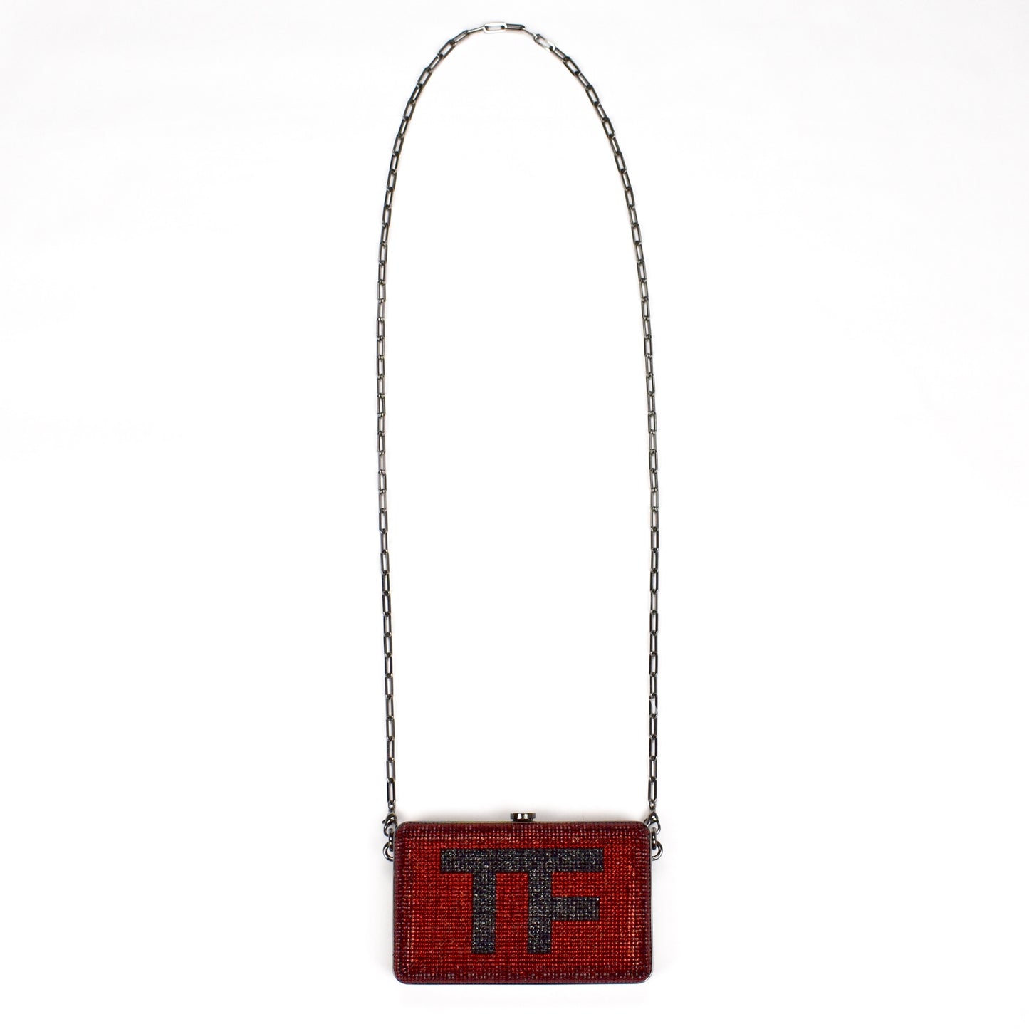 Tom Ford - Red Crystal TF Logo Clutch