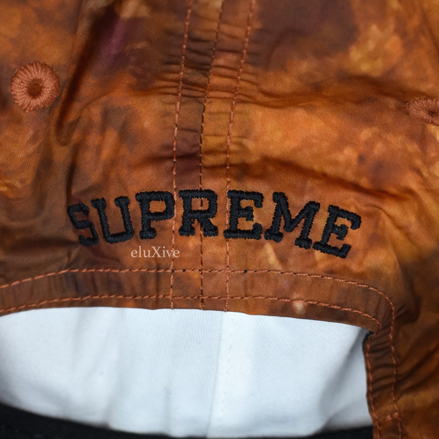 Supreme x Stone Island - Logo Patch Nylon Hat (Coral)