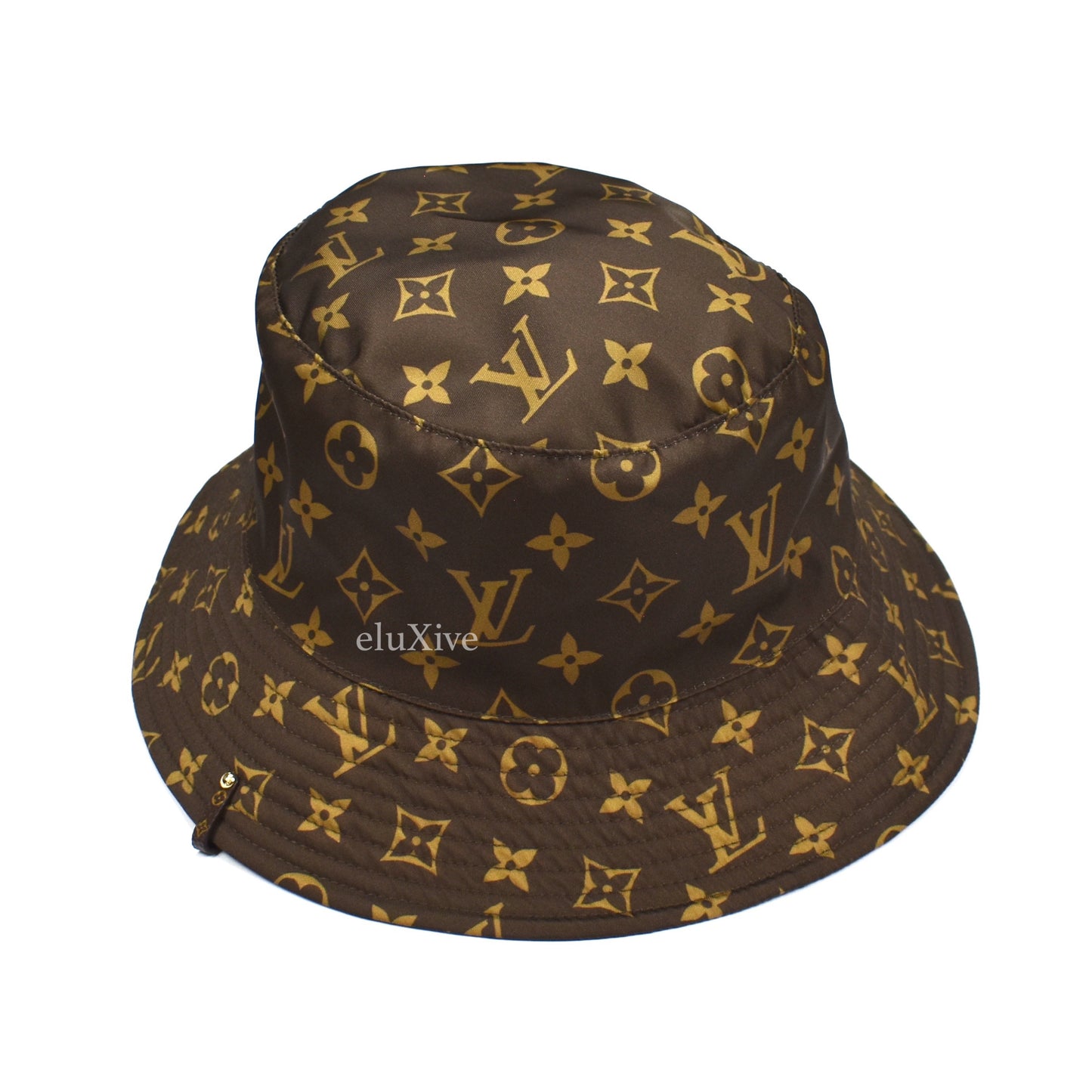 Louis Vuitton - Brown Monogram Reversible Nylon Bucket Hat