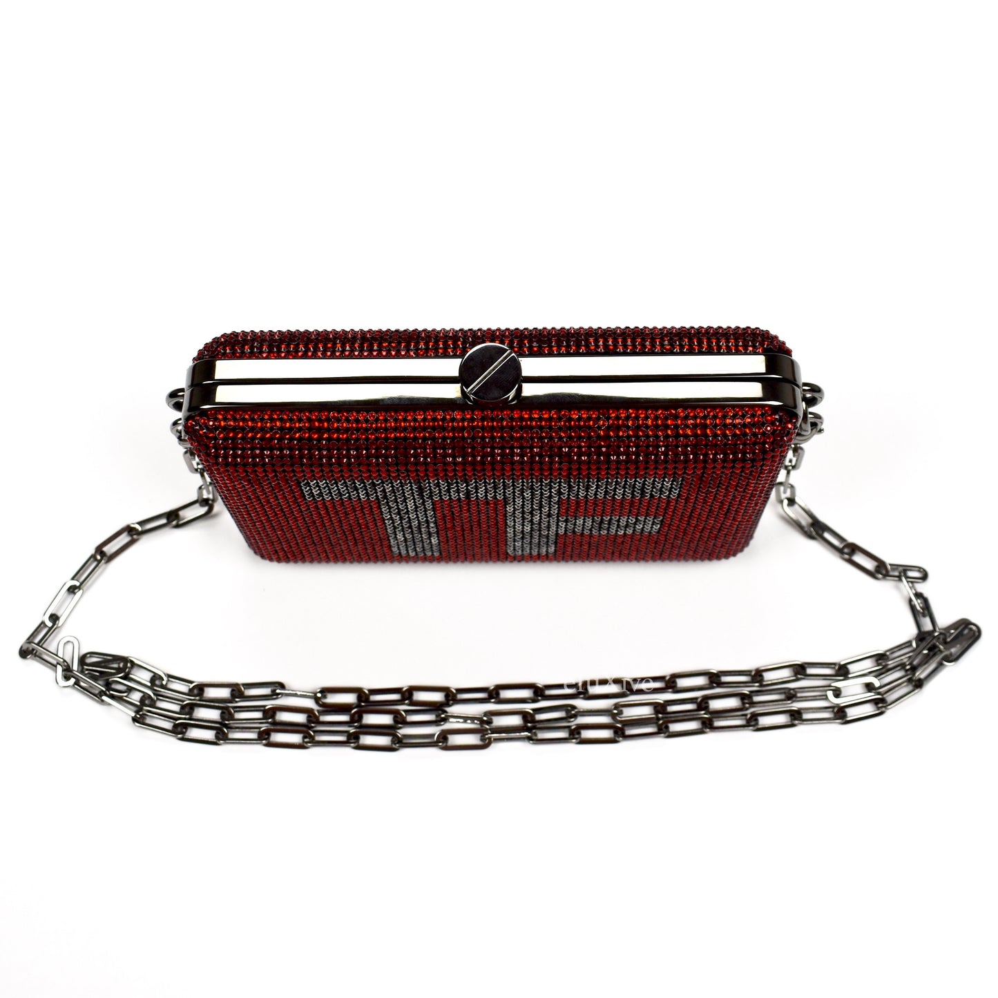 Tom Ford - Red Crystal TF Logo Clutch