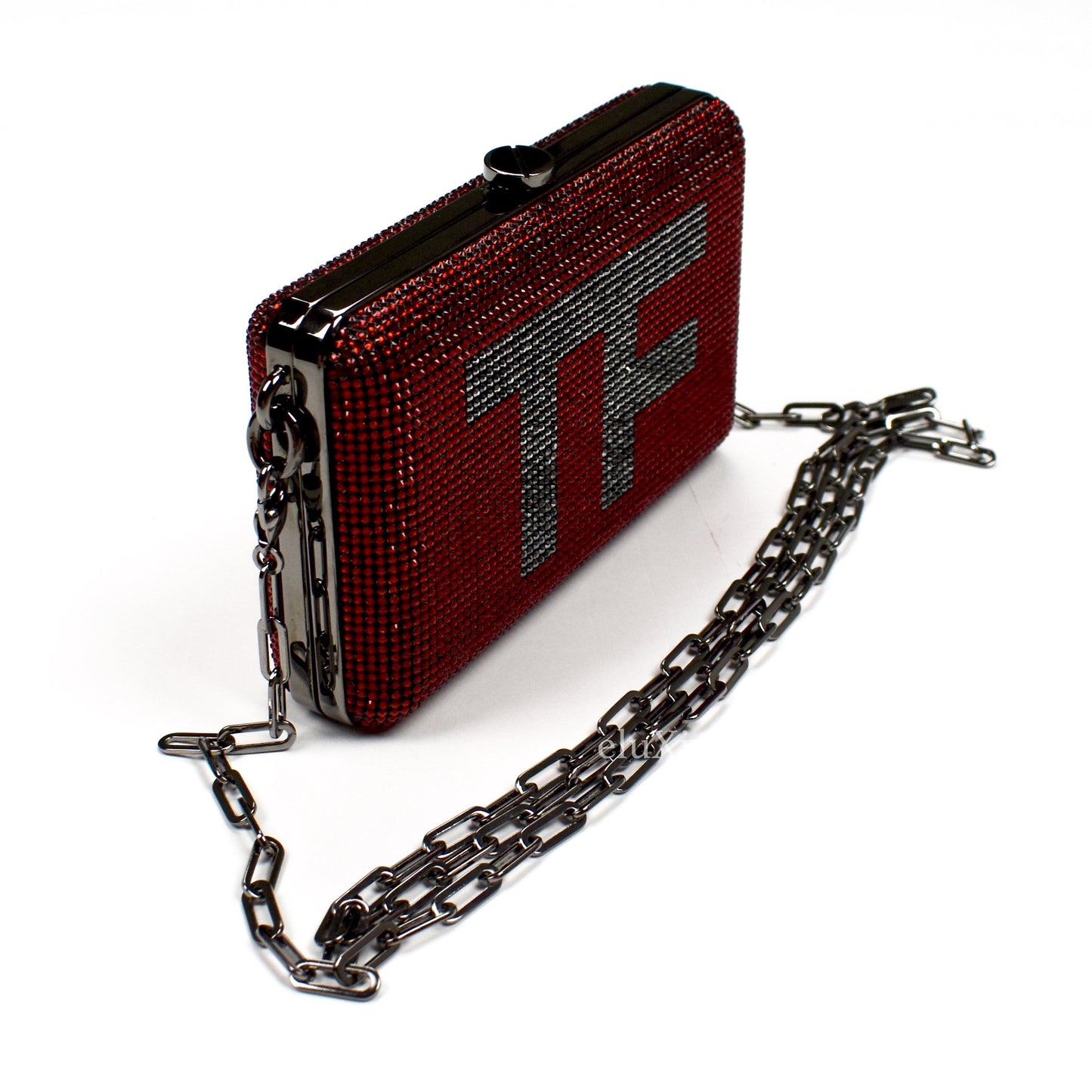 Tom Ford - Red Crystal TF Logo Clutch