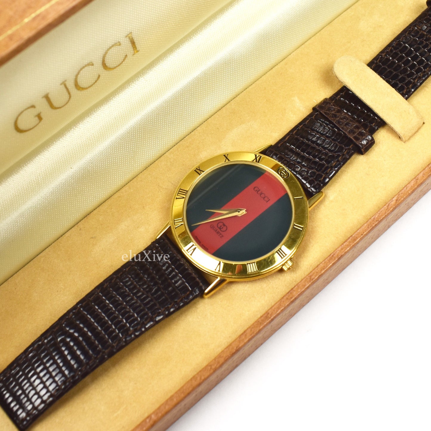 Gucci - 3000M Gold Web Stripe Watch (1987)