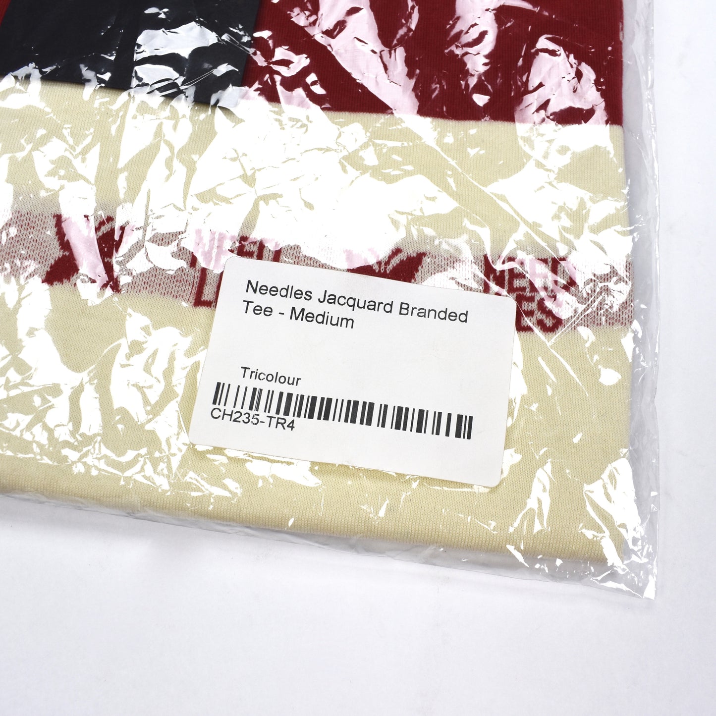 Needles - Logo Stripe Knit T-Shirt