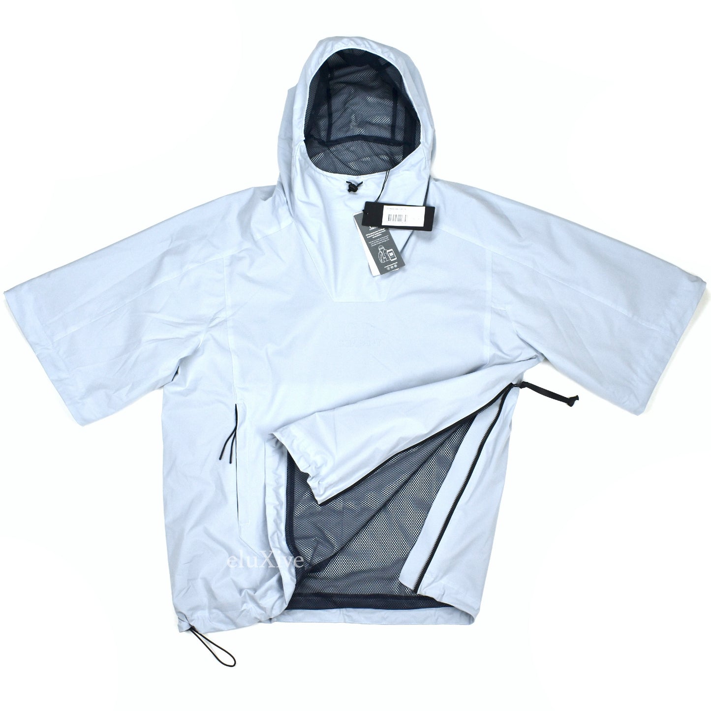 C.P. Company - Slate Blue Nylon 3/4 Sleeve Pullover Jacket
