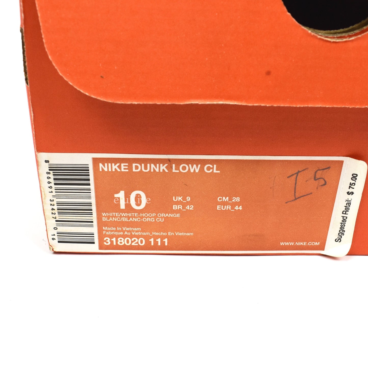 Nike - Dunk Low CL 'Hoop Orange'