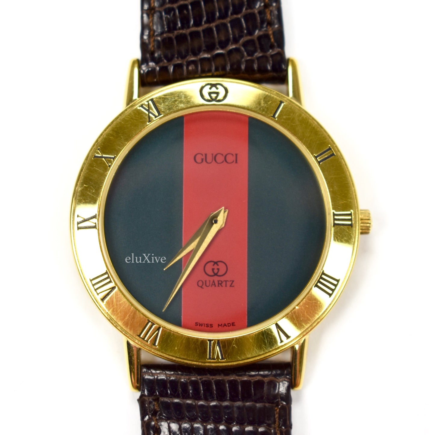 Gucci - 3000M Gold Web Stripe Watch (1987)