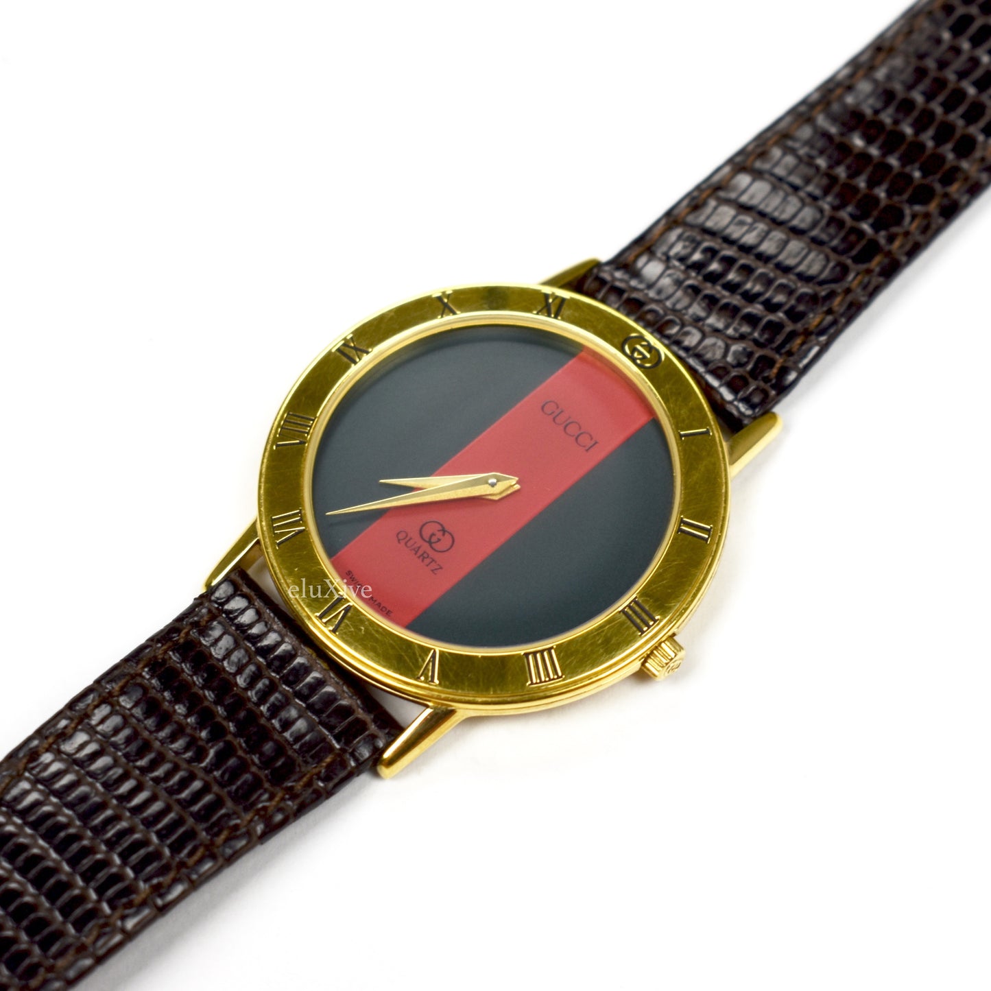 Gucci - 3000M Gold Web Stripe Watch (1987)