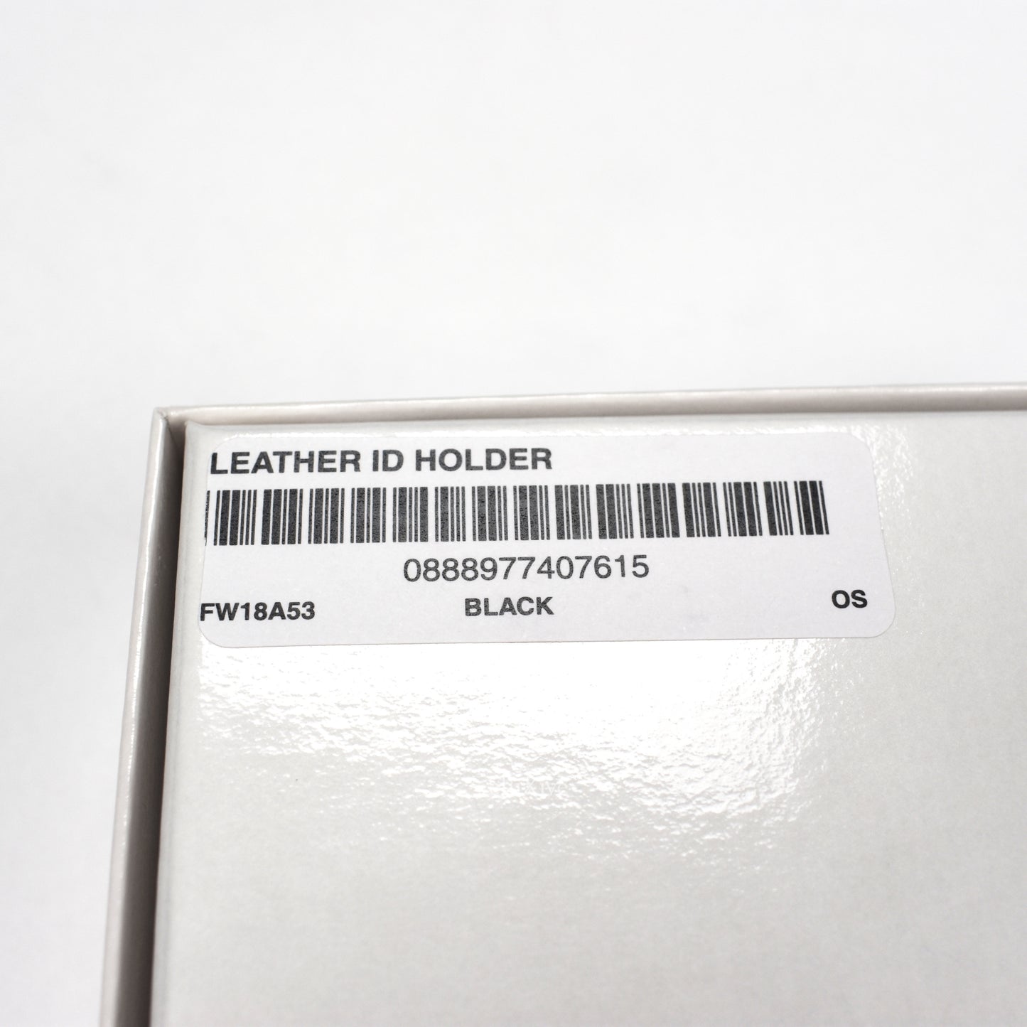 Supreme - Black Leather Box Logo ID Wallet