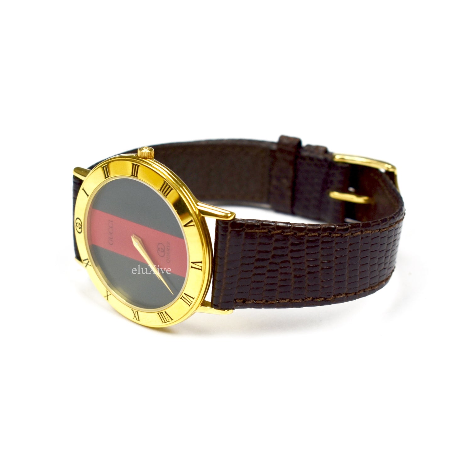 Gucci - 3000M Gold Web Stripe Watch (1987)