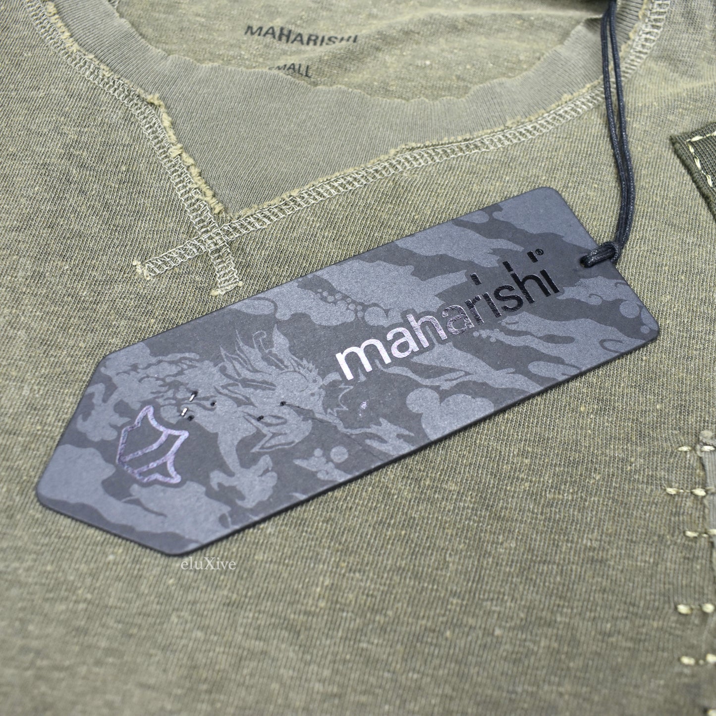 Maharishi - Olive Patchwork Hemp Blend T-Shirt