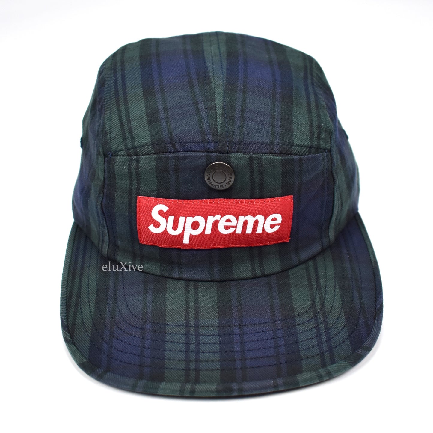 Supreme - Blackwatch Box Logo Snap Pocket Hat