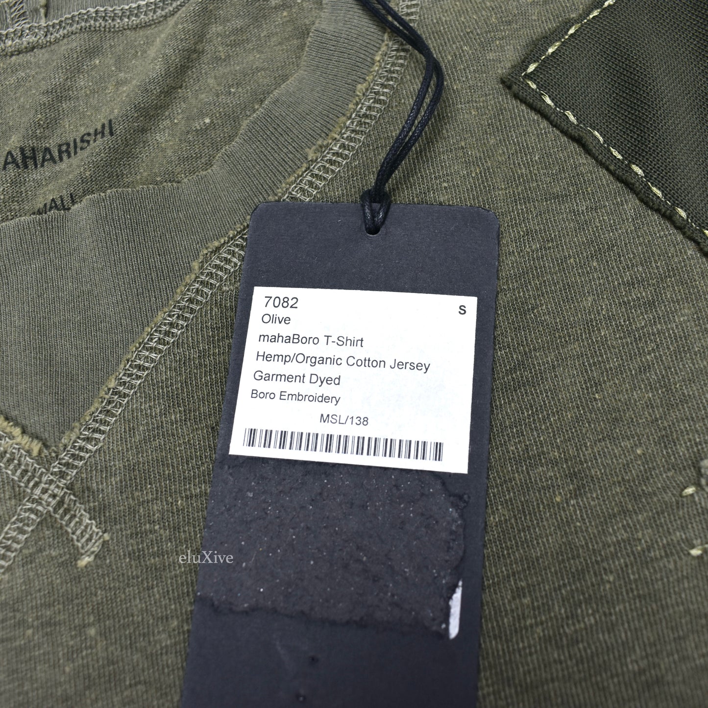 Maharishi - Olive Patchwork Hemp Blend T-Shirt