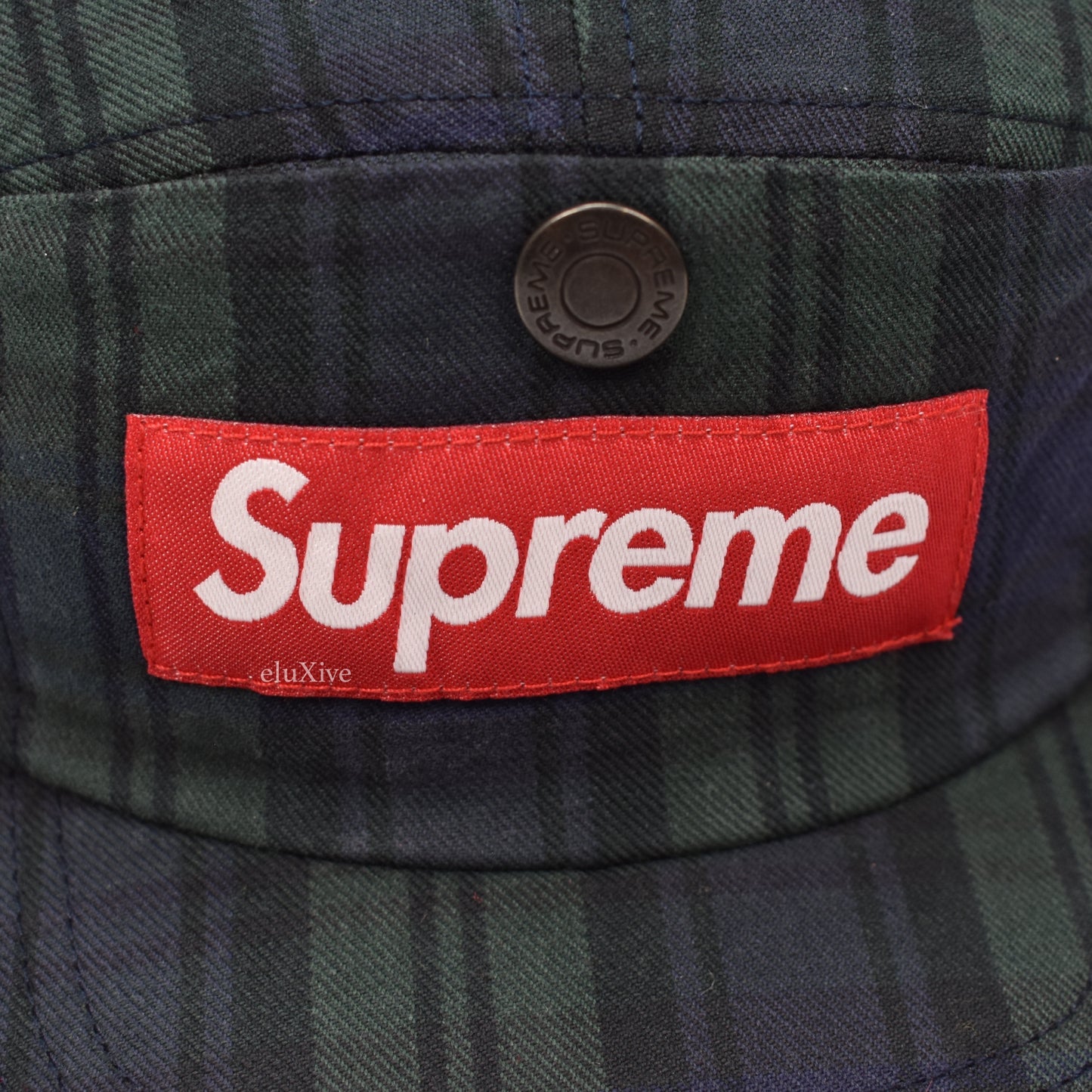 Supreme - Blackwatch Box Logo Snap Pocket Hat