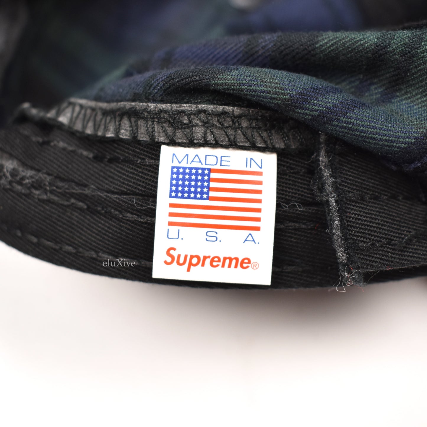 Supreme - Blackwatch Box Logo Snap Pocket Hat