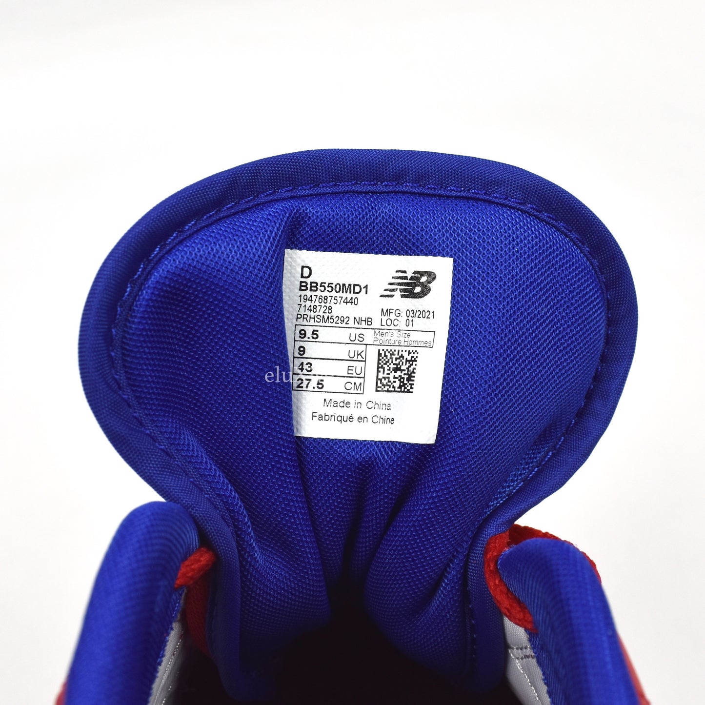 New Balance - 550 Basketball Sneakers (Red/Blue)