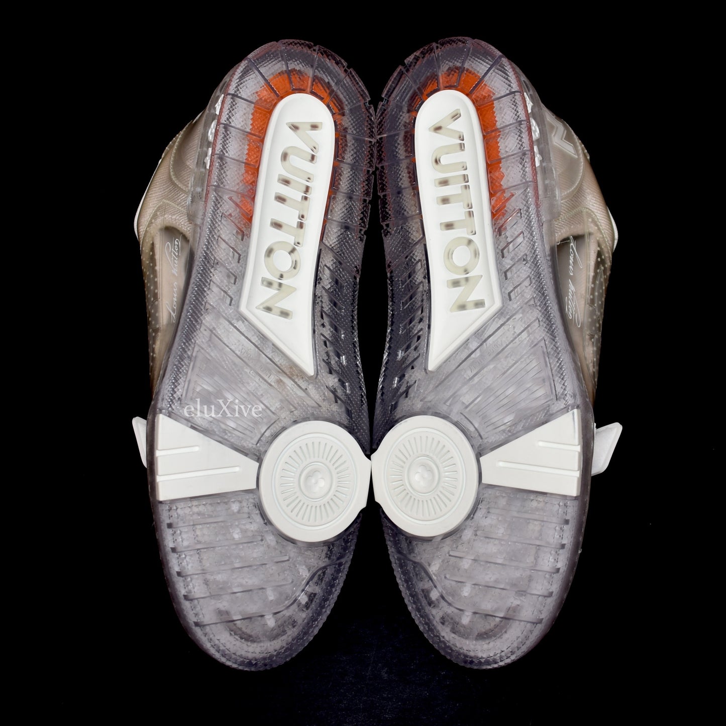 Louis Vuitton - White/Transparent Trainer Sneakers with Strap