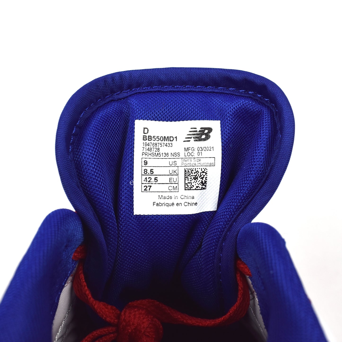 New Balance - 550 Basketball Sneakers (Red/Blue)