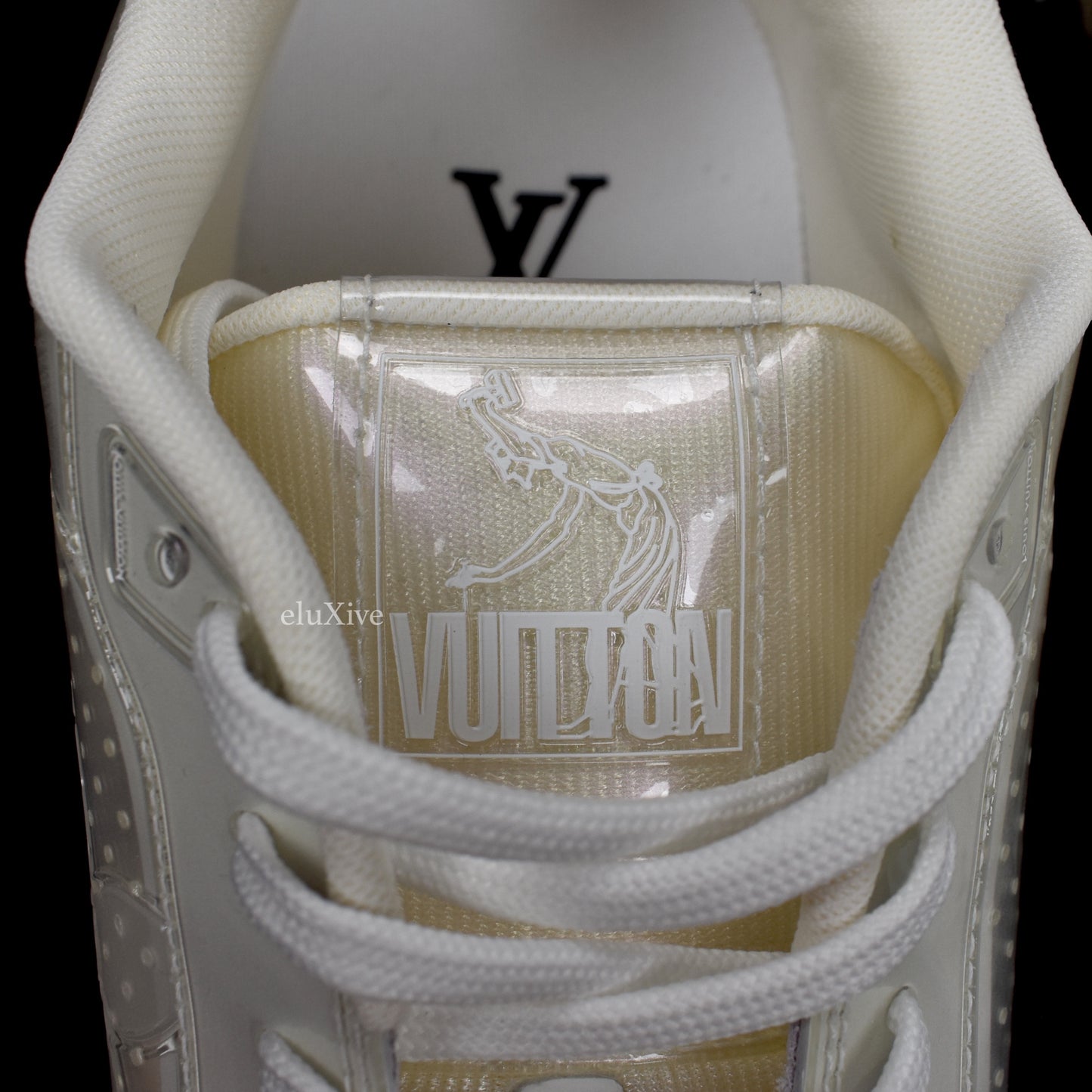 Louis Vuitton - White/Transparent Trainer Sneakers with Strap