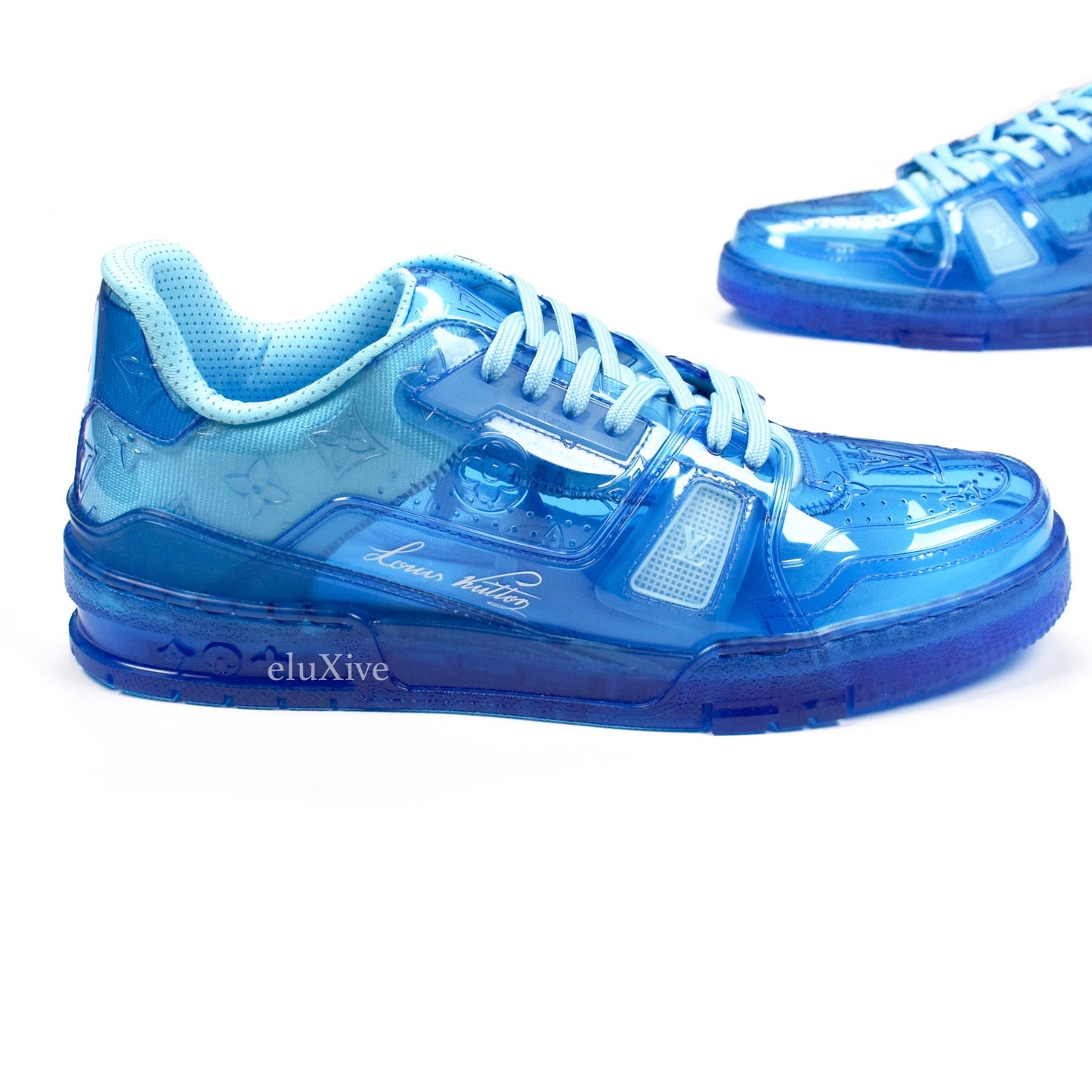 Louis Vuitton - Transparent Blue Trainer Sneakers