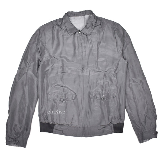 Dolce & Gabbana - Gray Reversible Silk Jacket