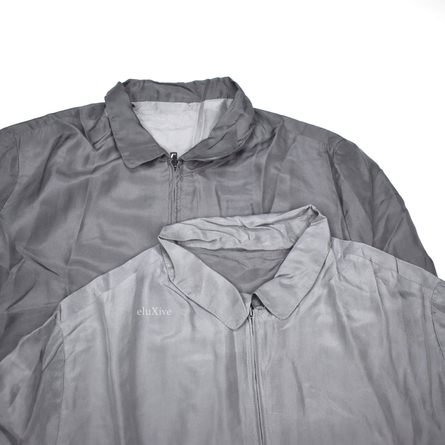 Dolce & Gabbana - Gray Reversible Silk Jacket