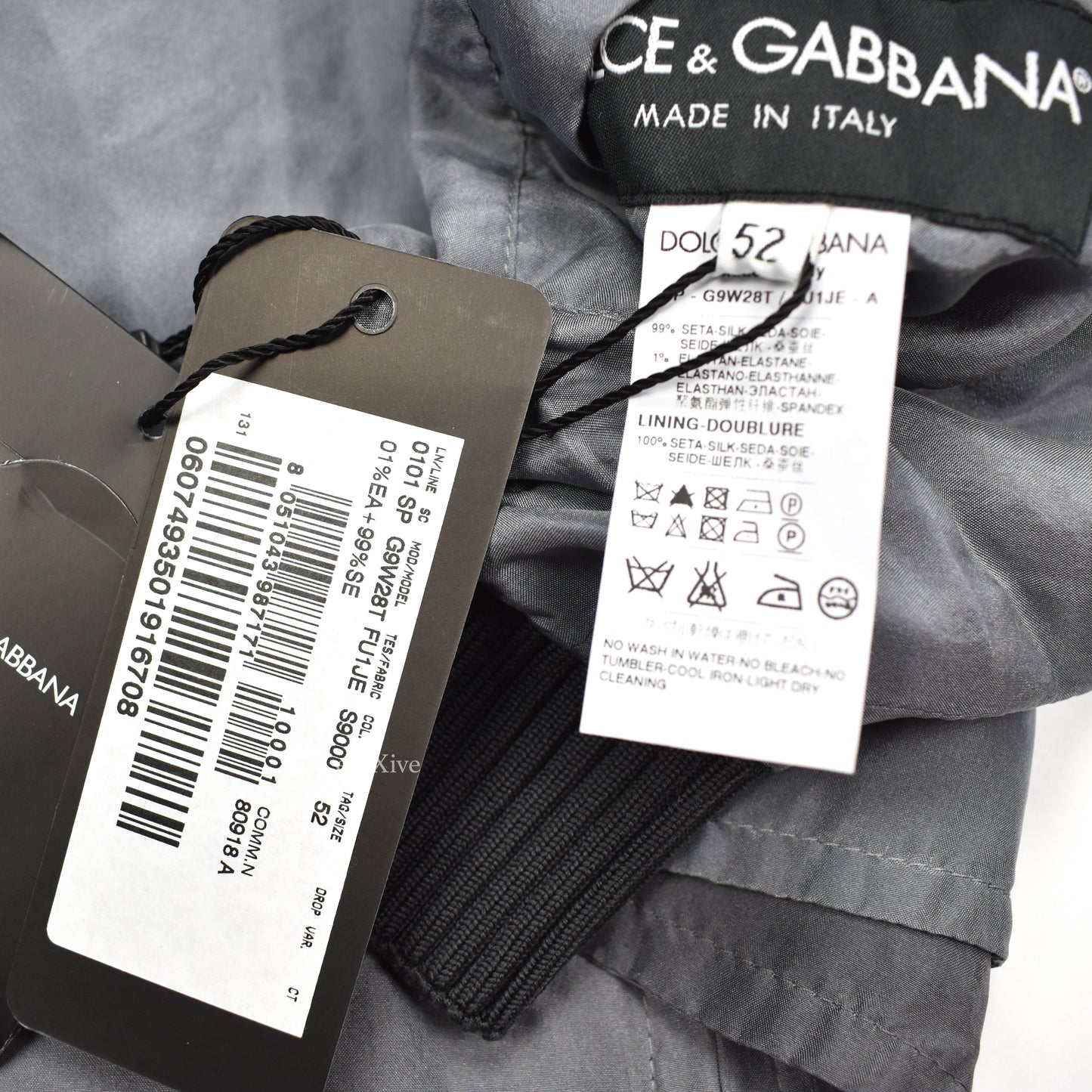 Dolce & Gabbana - Gray Reversible Silk Jacket