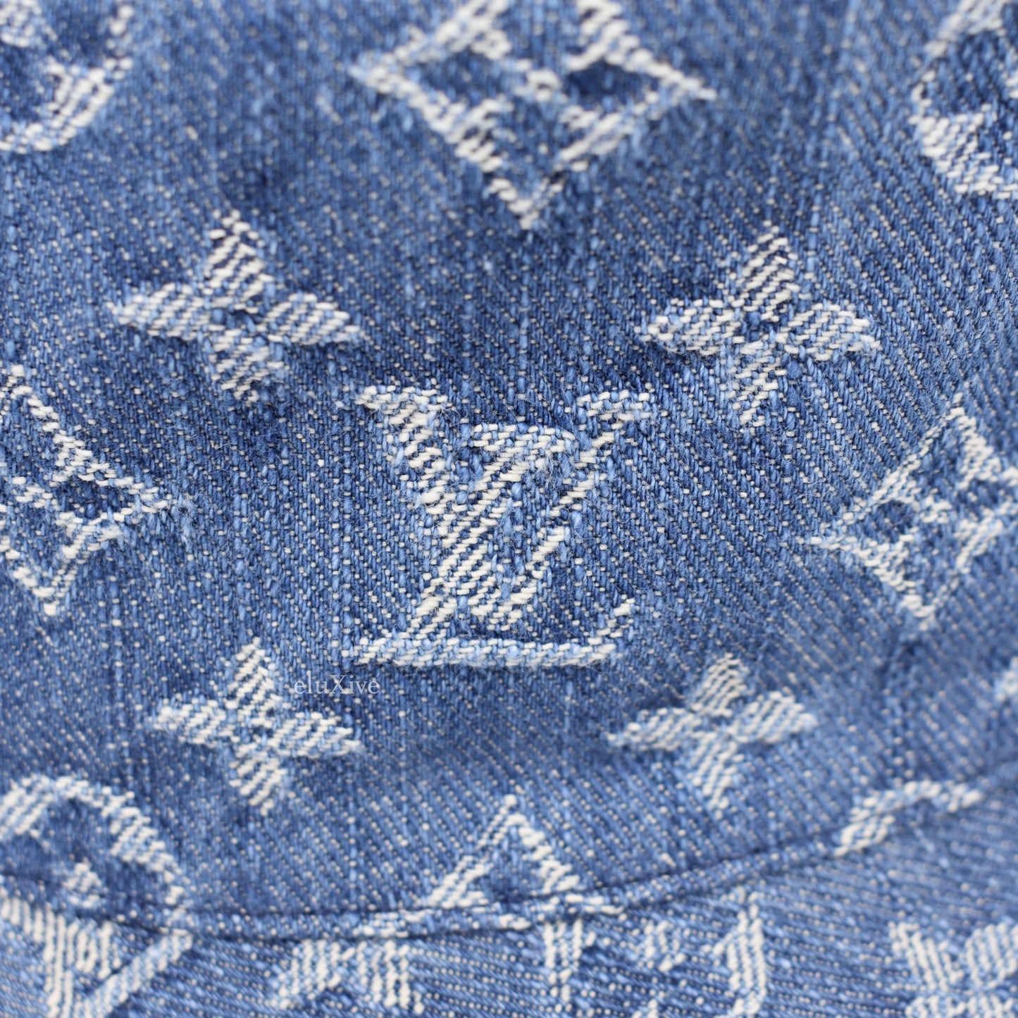 Louis Vuitton - Monogram Denim Woven Bucket Hat (Blue)