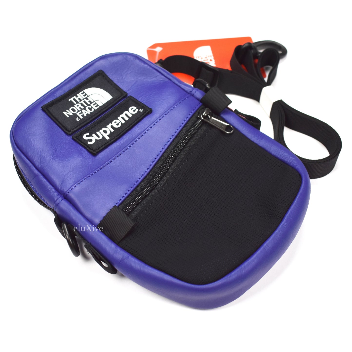 Supreme x The North Face - Blue Leather Shoulder Bag