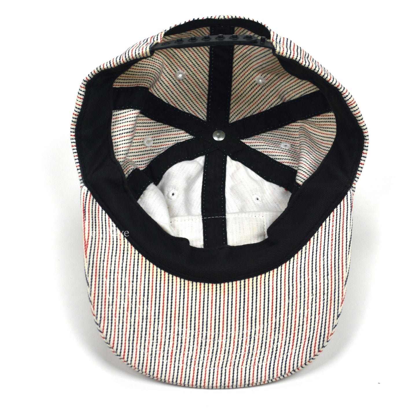 Supreme - Striped Denim 'Levi's' MFG Leather Patch Hat