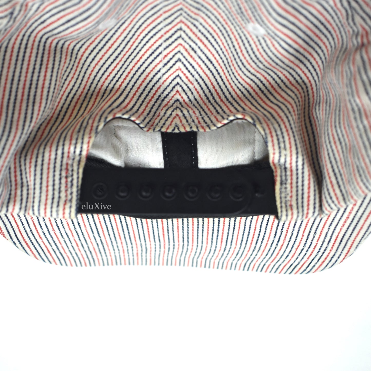 Supreme - Striped Denim 'Levi's' MFG Leather Patch Hat