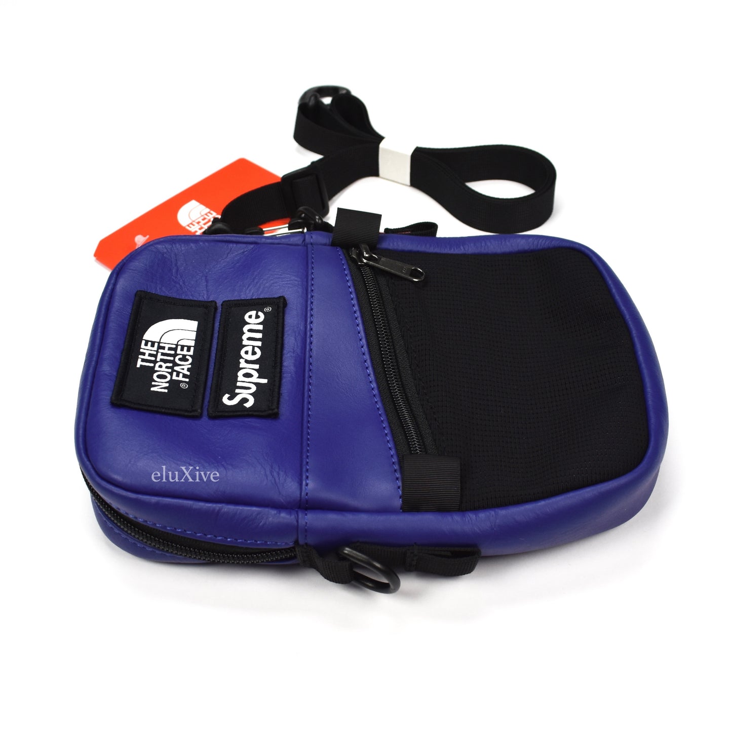 Supreme x The North Face - Blue Leather Shoulder Bag
