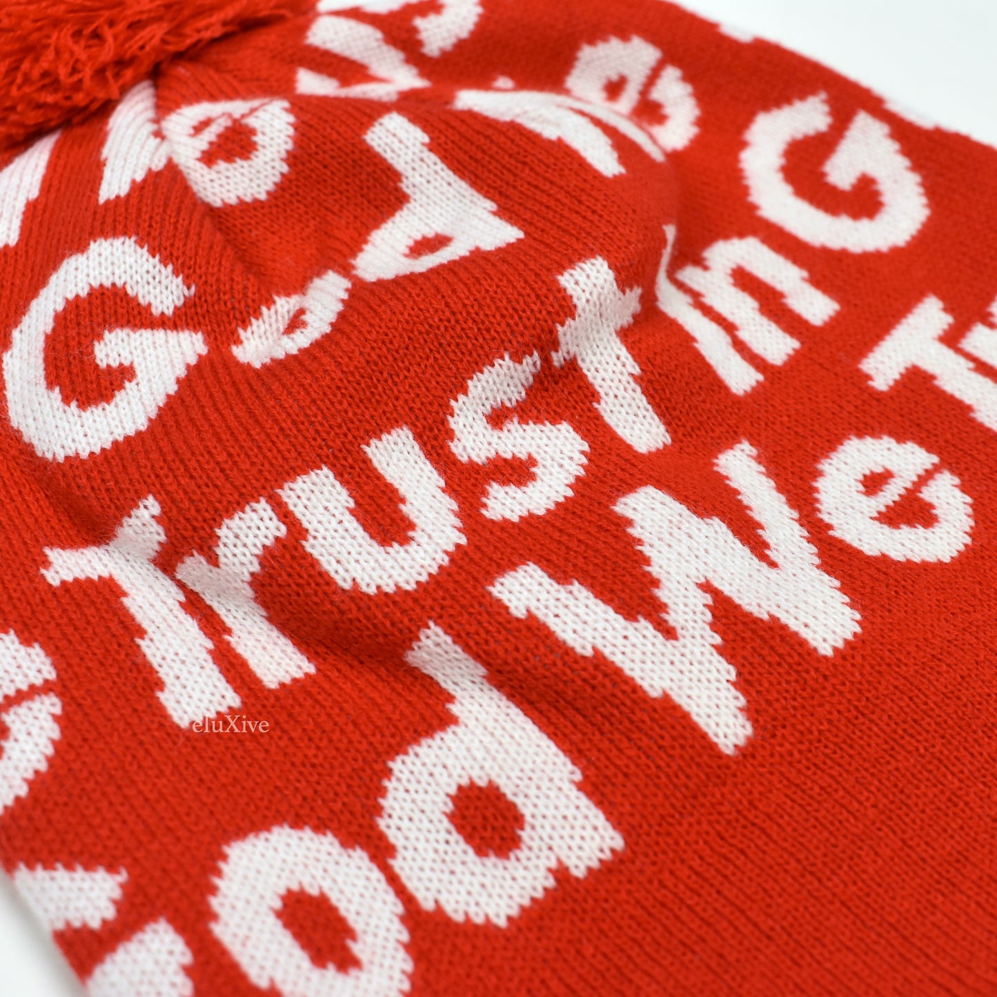 Supreme - In God We Trust Beanie (Red)