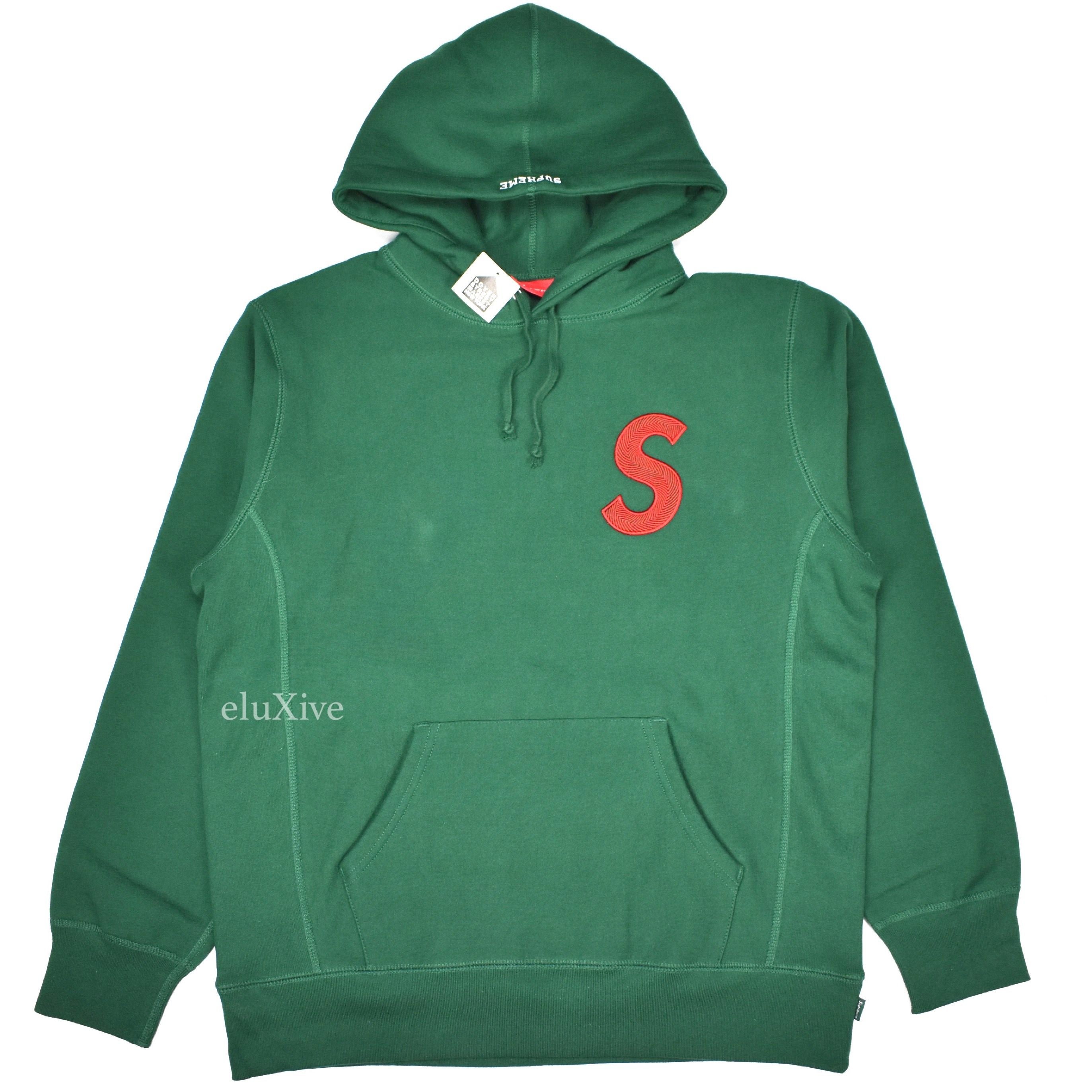 Supreme - Dark Green S-Logo Hoodie – eluXive