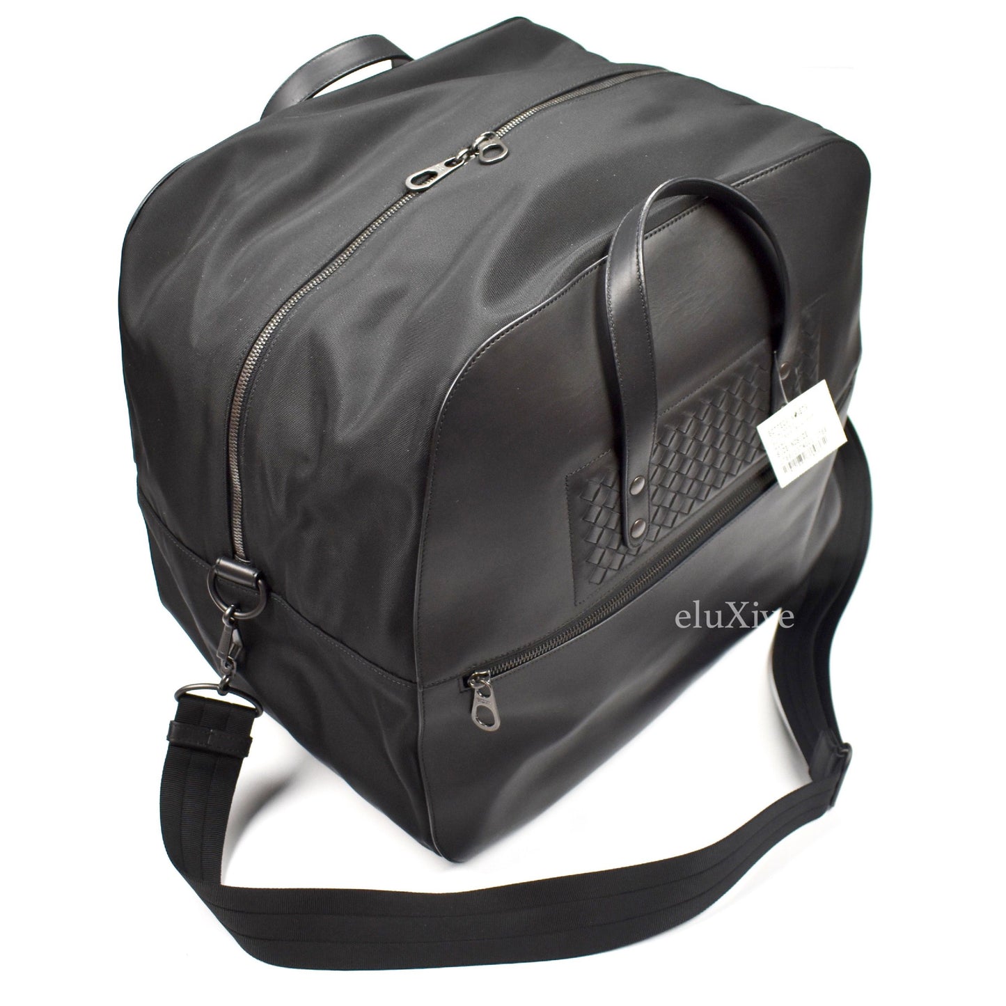Bottega Veneta - Leather & Nylon Carry On Duffle Bag
