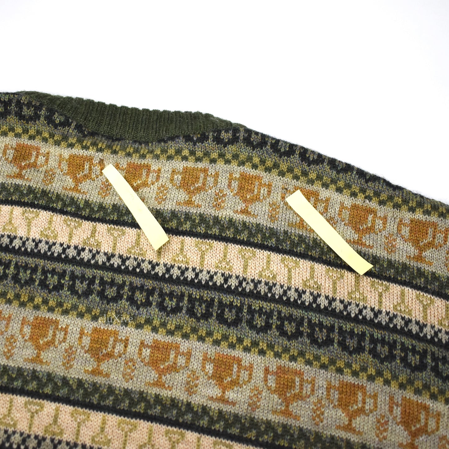 Burberry - Vintage Golf Course Logo Knit Sweater (Green)
