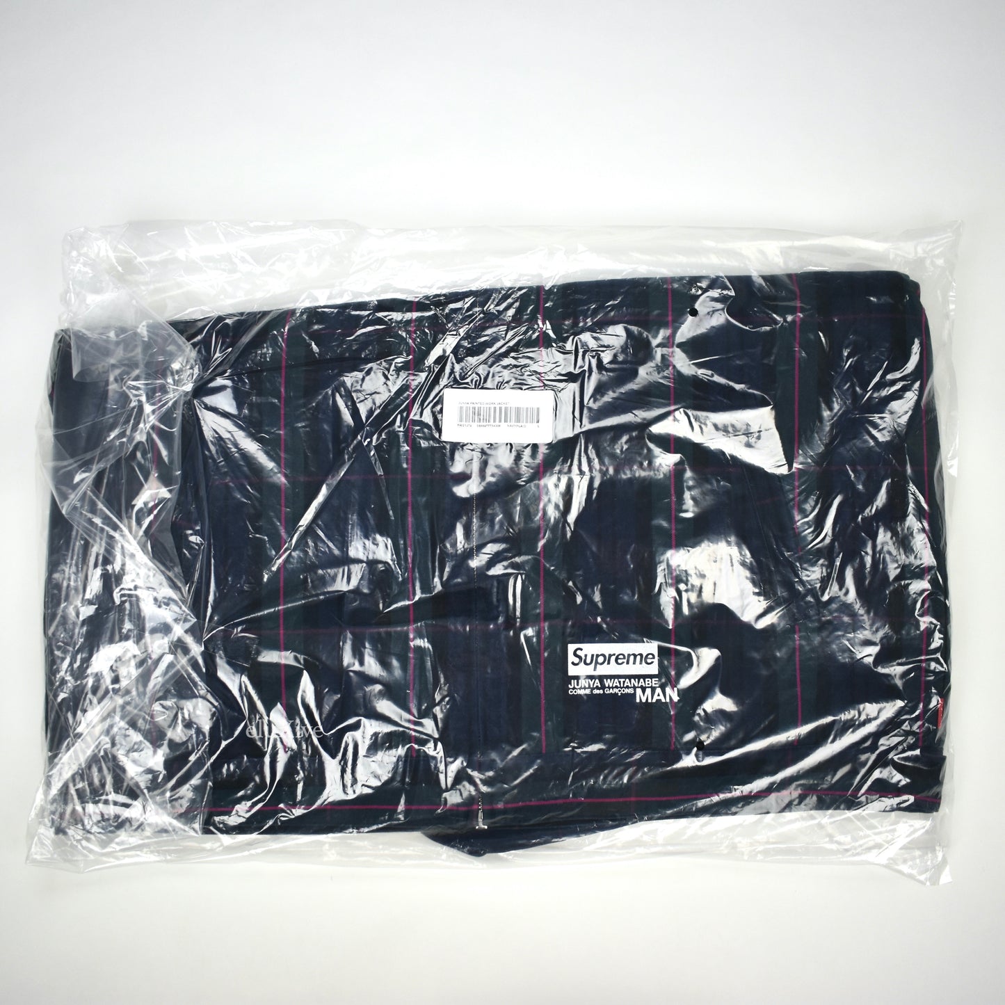 Supreme x Junya Watanabe - Printed Padded Work Jacket (Navy Plaid)