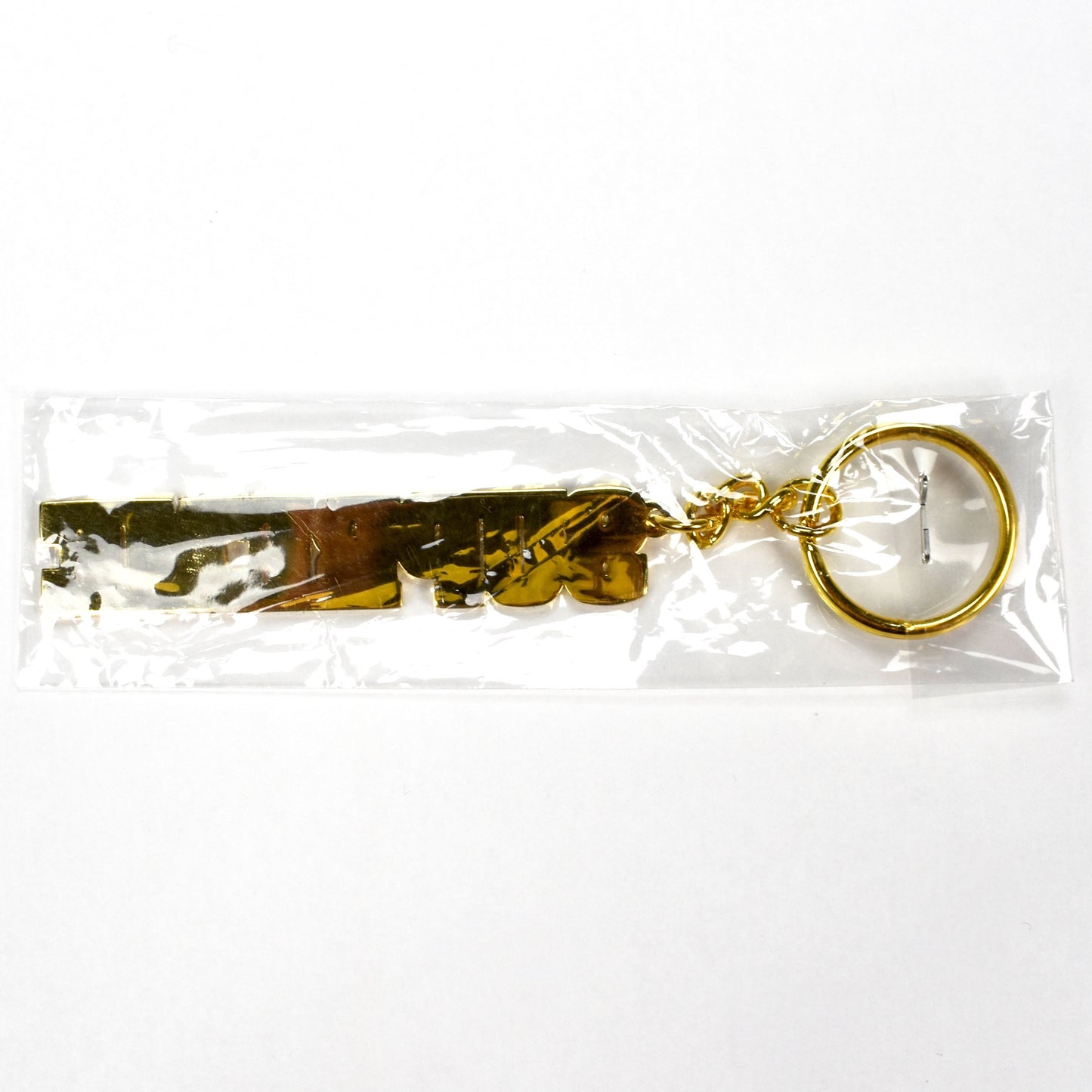 Supreme - Gold Block Bling Logo Keychain