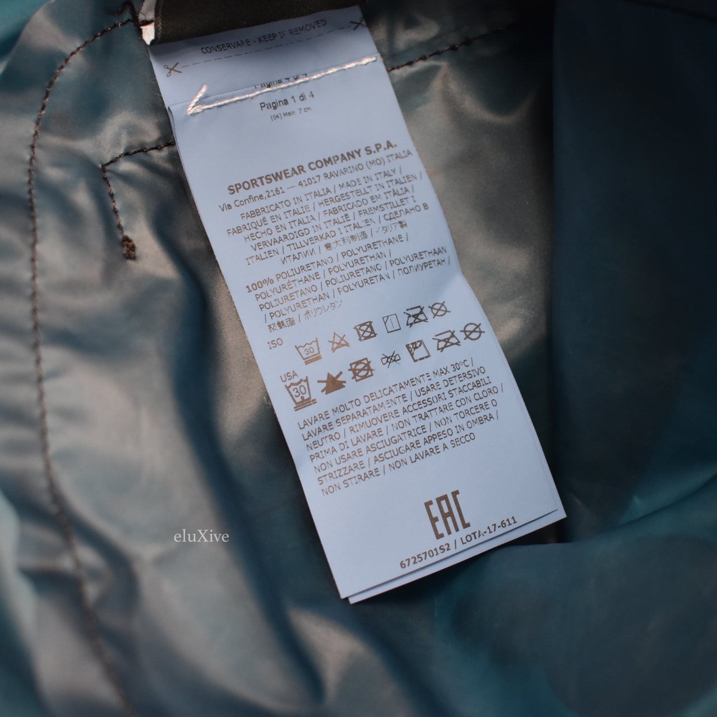Supreme x Stone Island - Poly Cover Anorak (Teal)