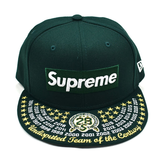 Supreme x New Era - Undisputed Box Logo Hat (Dark Green)