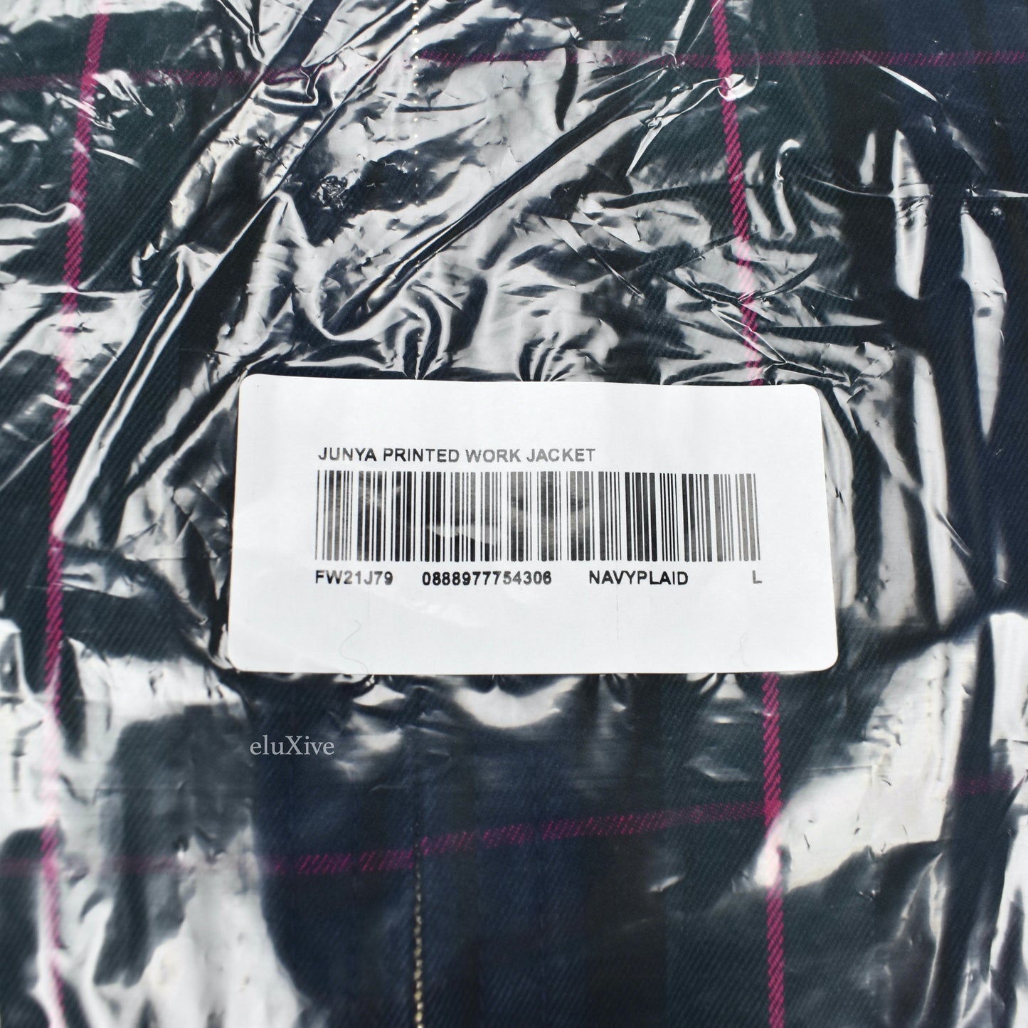 Supreme x Junya Watanabe - Printed Padded Work Jacket (Navy Plaid)
