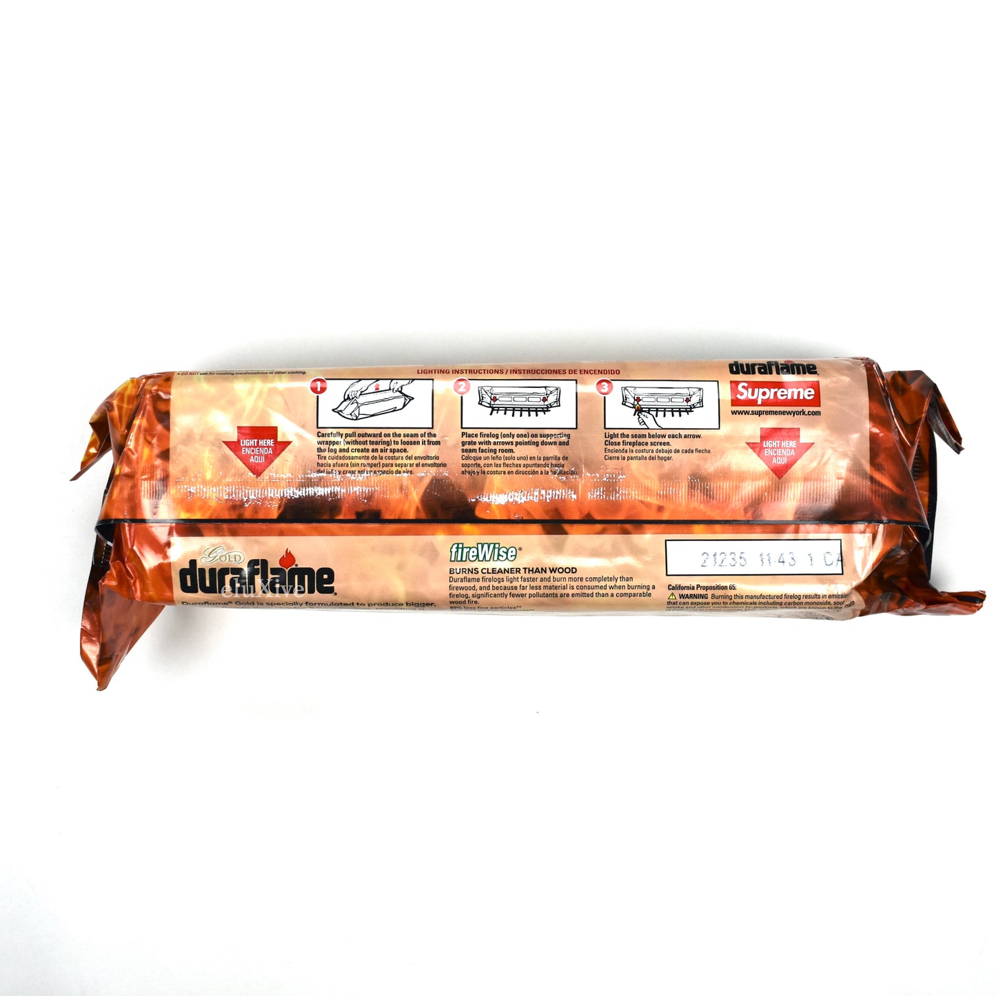 Supreme x Duraflame - Box Logo Fire Log