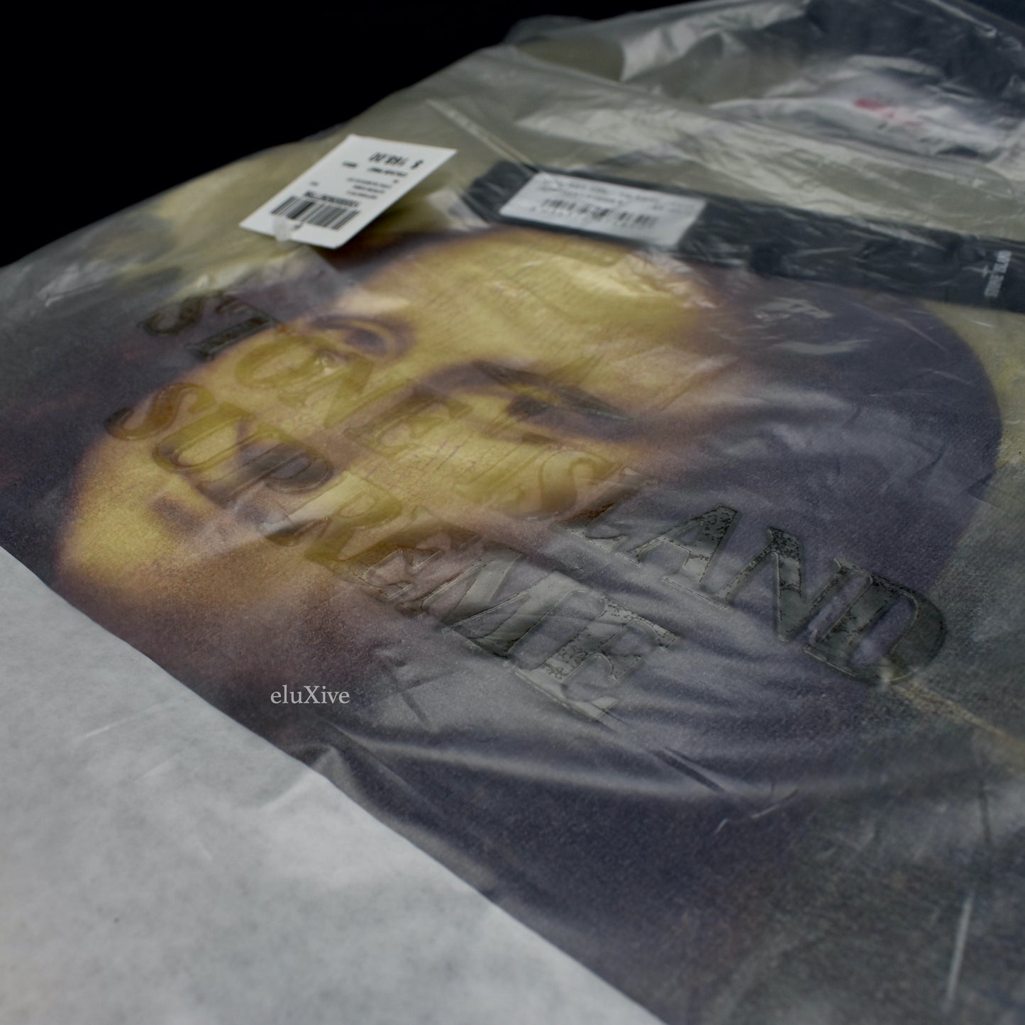 Supreme x Stone Island - Mona Lisa Print Clear Logo T-Shirt