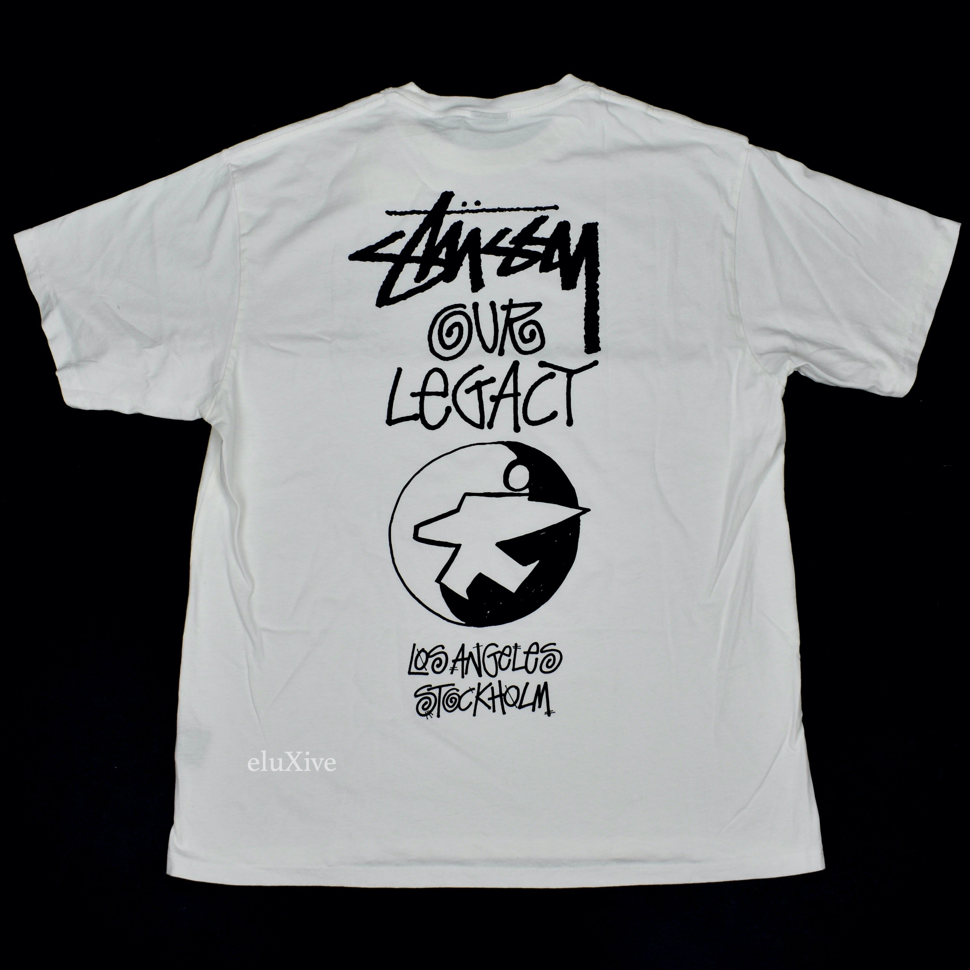 Stussy x Our Legacy - Surfman Logo T-Shirt (White) – eluXive