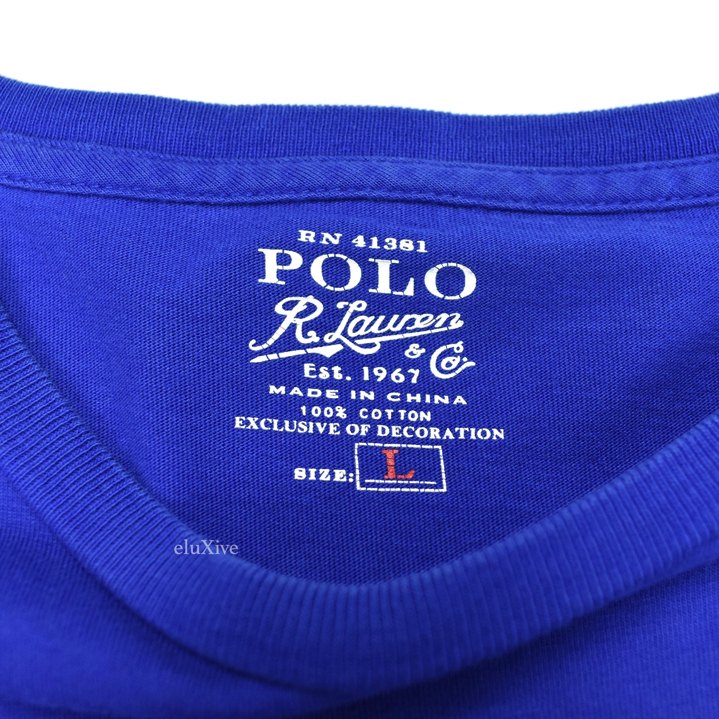 Polo Ralph Lauren - Misplaced Pockets Logo T-Shirt (Royal Blue)