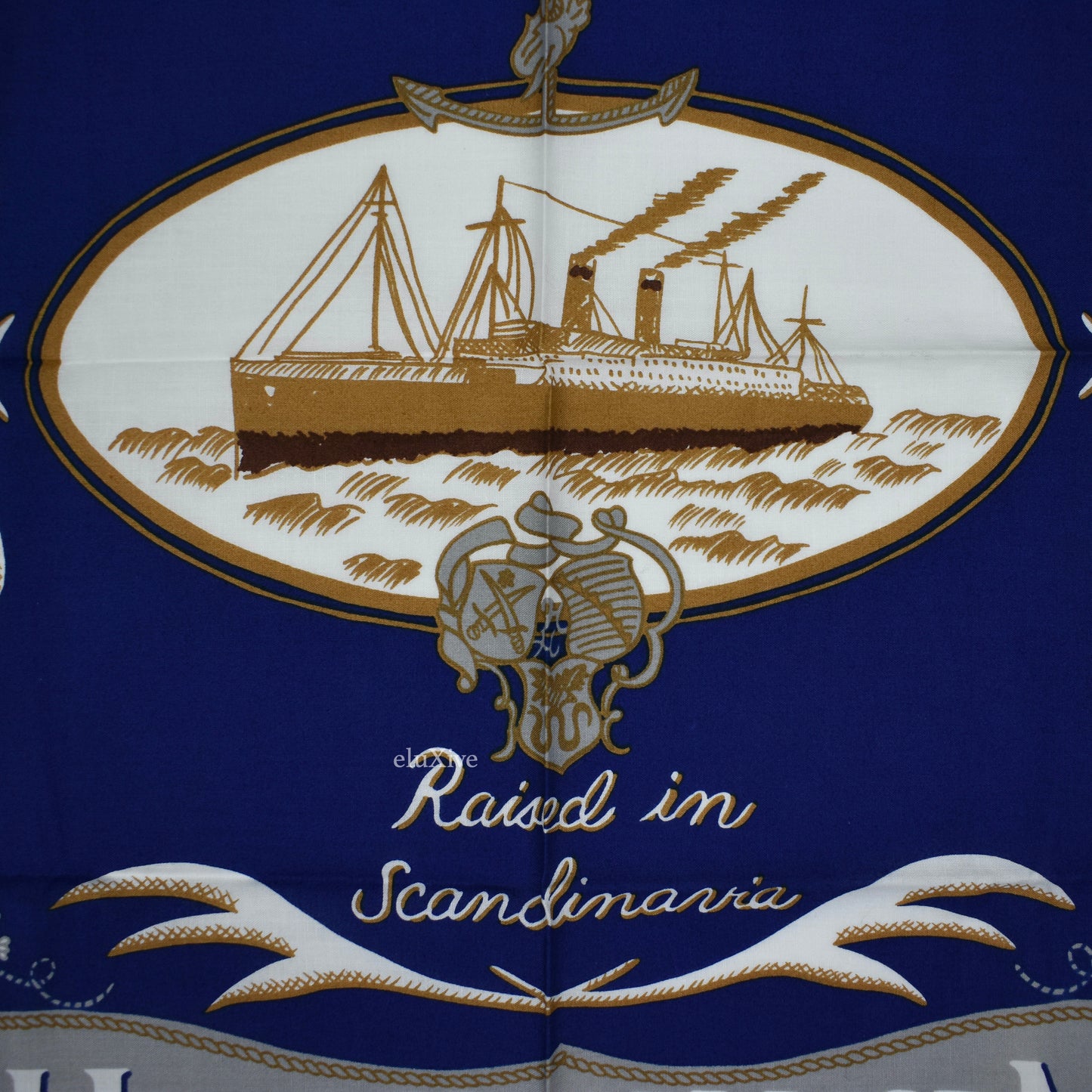 Helly Hansen - Vintage Ship Print Bandana / Scarf